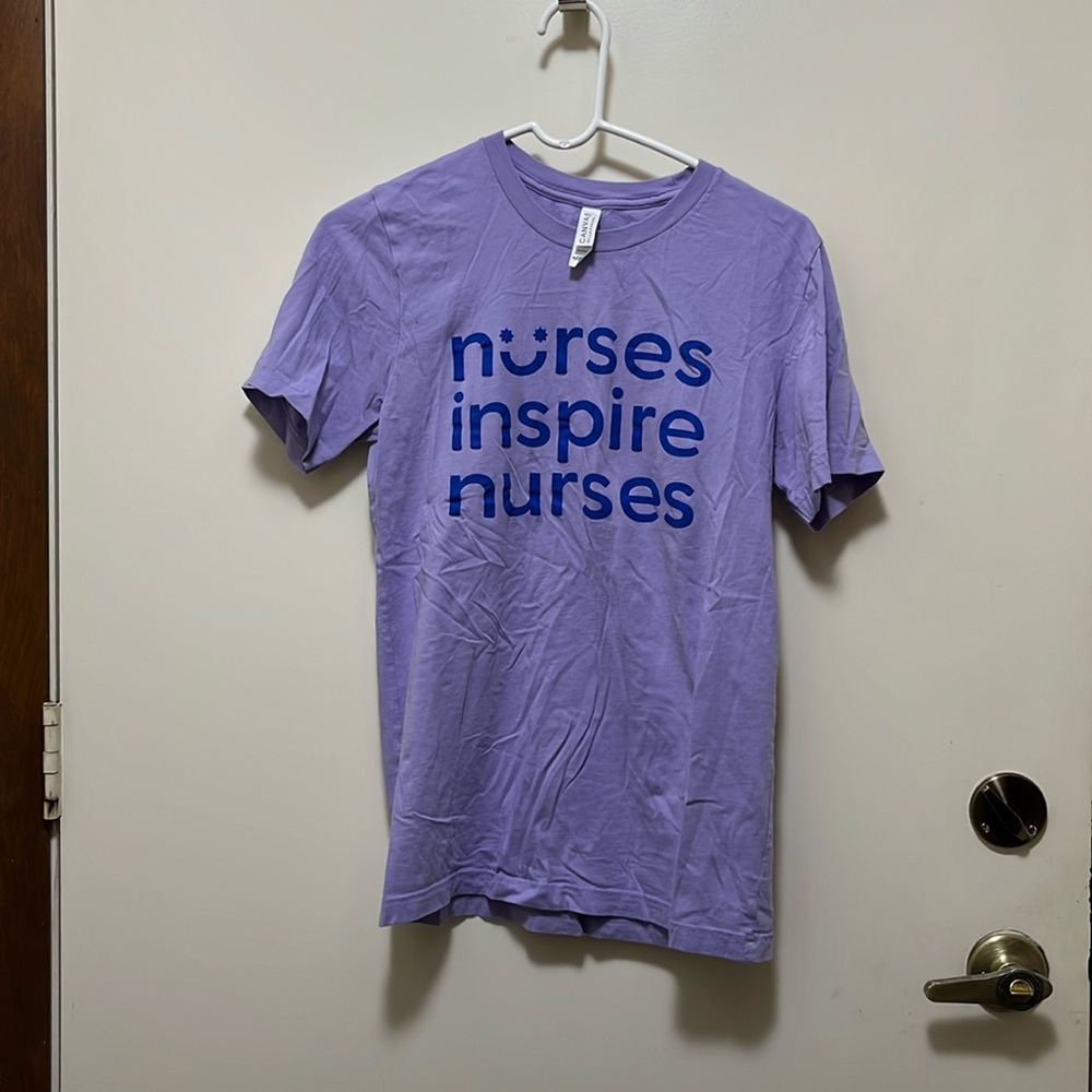 Bella Canvas Nurses Inspire Nurses light. Lavender Tee small